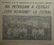 Retro GSP: 48 de ani de la unicul trofeu din istoria Jiului, Cupa României