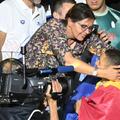David Popovici, felicitat de mama sa FOTO: GSP