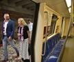 Un metrou a fost colantat în culorile Rapidului, alb și vișiniu / foto: Cristi Preda (GSP)
