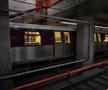 Un metrou a fost colantat în culorile Rapidului, alb și vișiniu / foto: Cristi Preda (GSP)