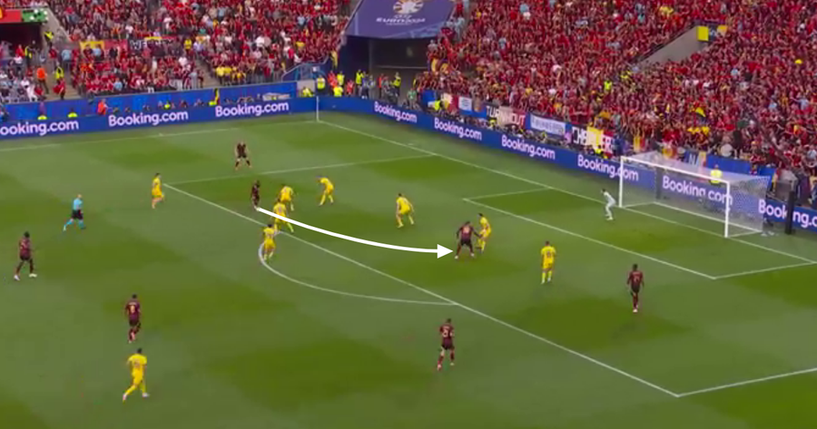 Burcă nu a reușit nicicum să-l încurce pe Lukaku Prea moderni și cu spații între linii! » Cum ne-au dezmembrat apărarea Tielemans și De Bruyne în două momente-cheie