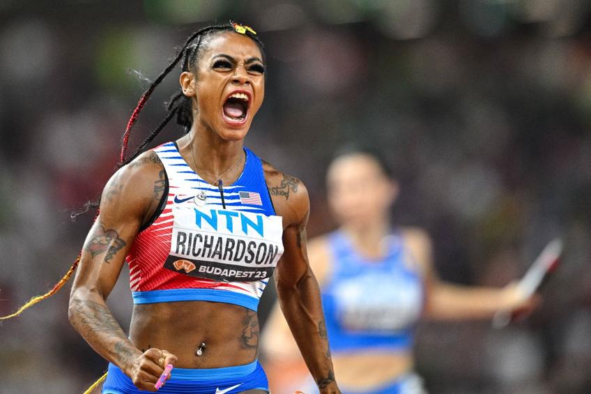 Sha’Carri Richardson la Campionatele Mondiale de la Budapesta Foto: Imago Images