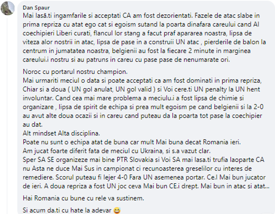 Comentarii pro și contra deciziei arbitrului Szymon Marciniak: Comentarii dure după cea mai controversată fază a partidei Belgia - România 2-0: „Henț clar! Sunt directive de la UEFA!”