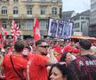 Frankfurt, în ziua meciului Germania - Elveția, așteptându-i pe români