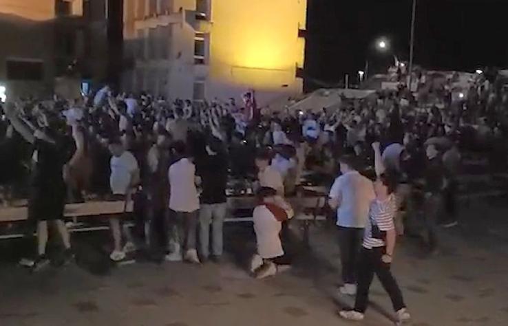 Bucuria maghiarilor din Satu Mare, la golul decisiv reușit de Ungaria în fața Scoției / Captură GSP Video