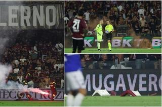 Baraj abandonat la Salerno! Fanii au aruncat cu scaune, fumigene și petarde » Sampdoria rămâne în Serie B