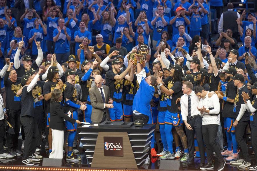Oklahoma City Thunder, noua campioană din NBA/ foto: Imago Images Oklahoma City Thunder este campioana NBA! Victorie istorică în finala cu Indiana Pacers