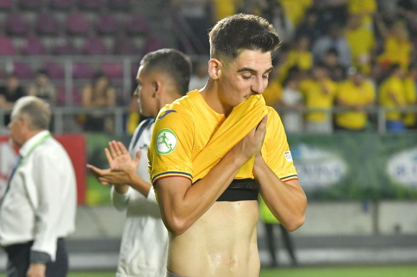 David Barbu a reacționat după eliminarea României U19 din semifinala cu Olanda U19 de la Campionatul European / Foto: Cristi Preda GSP