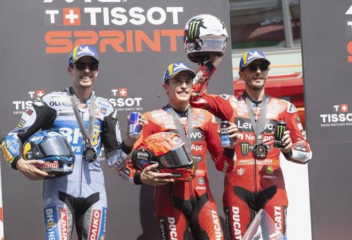 Alex Marquez, Marc Marquez și Francesco Bagnaia (de la stânga la dreapta) / FOTO: GettyImages