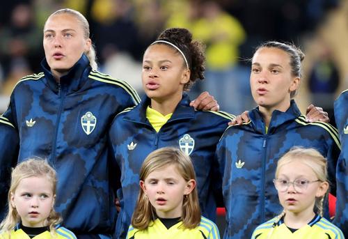 Felicia Schroder, în centru, în tricoul Suediei, foto: Guliver/gettyimages