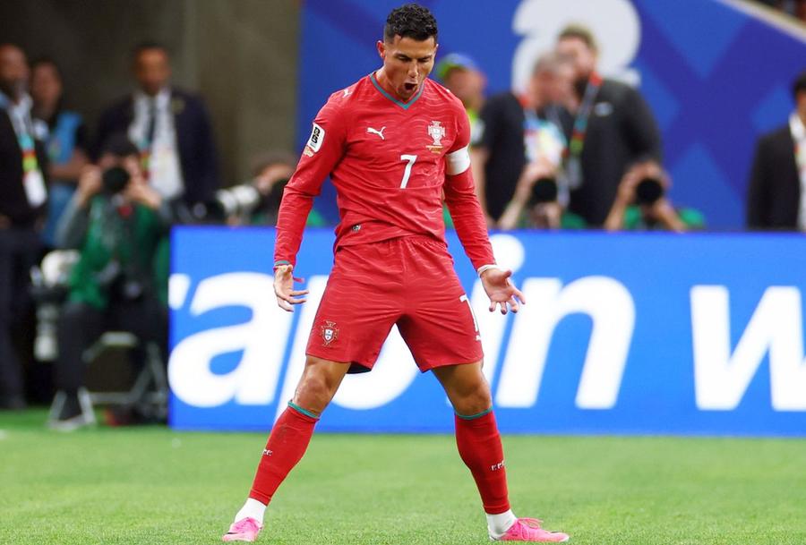 Cristiano Ronaldo, primul jucător din istorie cu gol la 6 Campionate Mondiale/ foto Imago Images Mondialul ca produs, iar golul ca decor