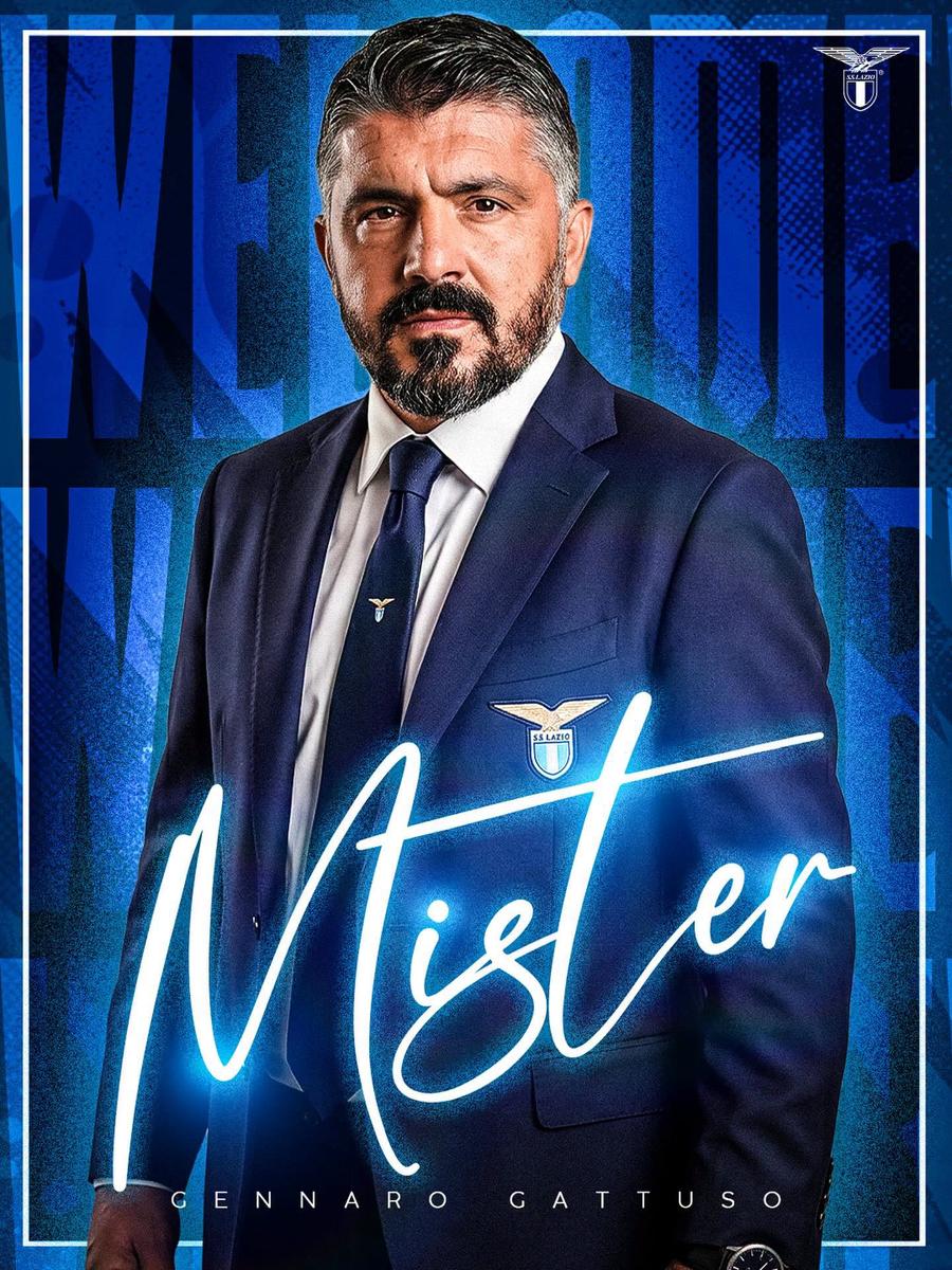 Gennaro Gattuso este noul antrenor de la Lazio // foto: Facebook După dezastrul cu naționala Italiei, Gennaro Gattuso a fost prezentat oficial la noua echipă