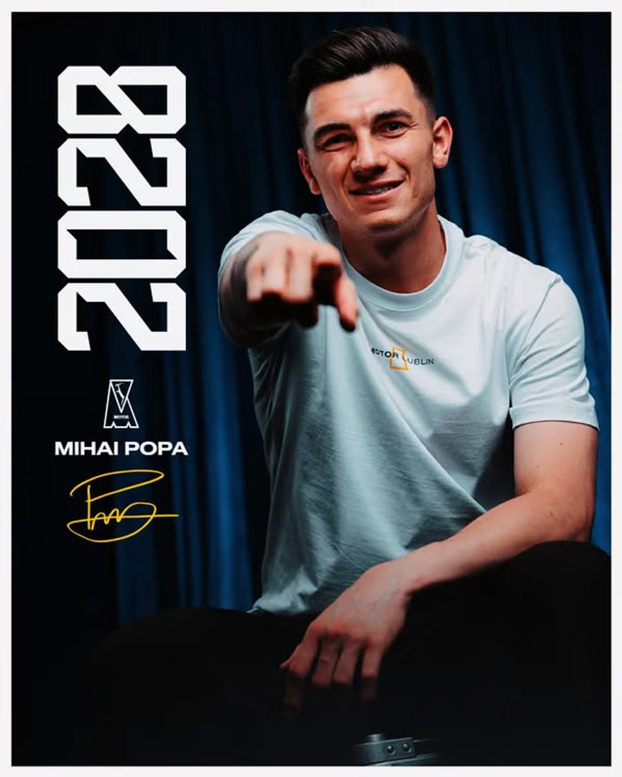 Mihai Popa, primele imagini în echipamentul noii echipe