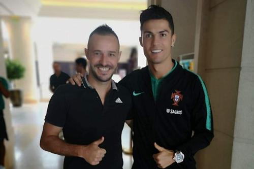 Hugo Moutinho, alături de Cristiano Ronaldo