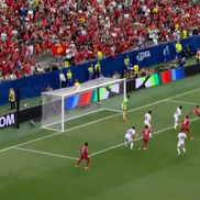 Cristiano Ronaldo, gol în Portugalia - Uzbekistan / FOTO: Captură @Antena 1