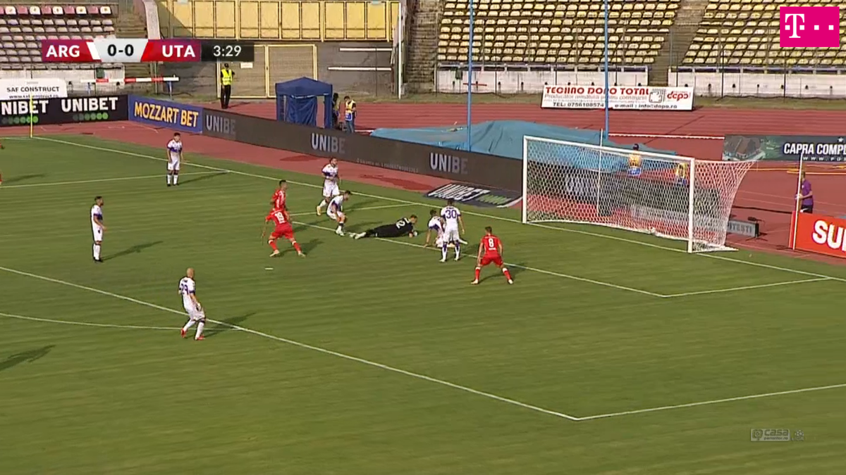 FOTO FC Argeș - UTA, gol Filip Dangubic cu călcâiul 23.07.2021