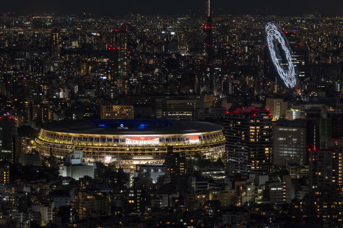 Moment SF în timpul ceremoniei de la Tokyo! Peste 1.800 de drone au apărut deasupra arenei
