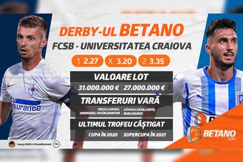 Duel de fruntea clasamentului! Derby-ul Betano, cel mai important meci al etapei