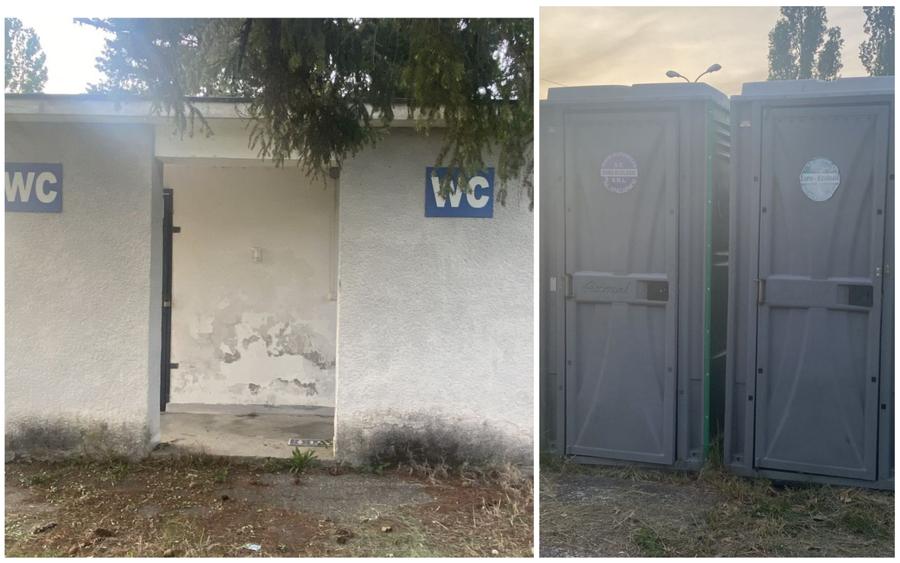 Cum WC-urile clasice sunt ieșite din uz, s-au adus toalete ecologice Matchday experience, episodul 8 » Jale în Trivale! Mediocritate pe linie: stadionul lui FC Argeș primește cu greu notă de trecere