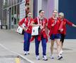 Echipa feminină de gimnastică a României în Satul Olimpic FOTO Raed Krishan