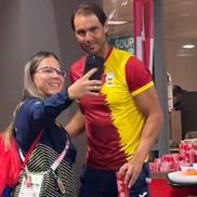 Rafael Nadal, asaltat în Satul Olimpic / Sursă foto: Twitter