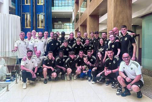 Delegația lui U Cluj, la hotelul din Erevan // foto: Facebook @ FC Universitatea Cluj