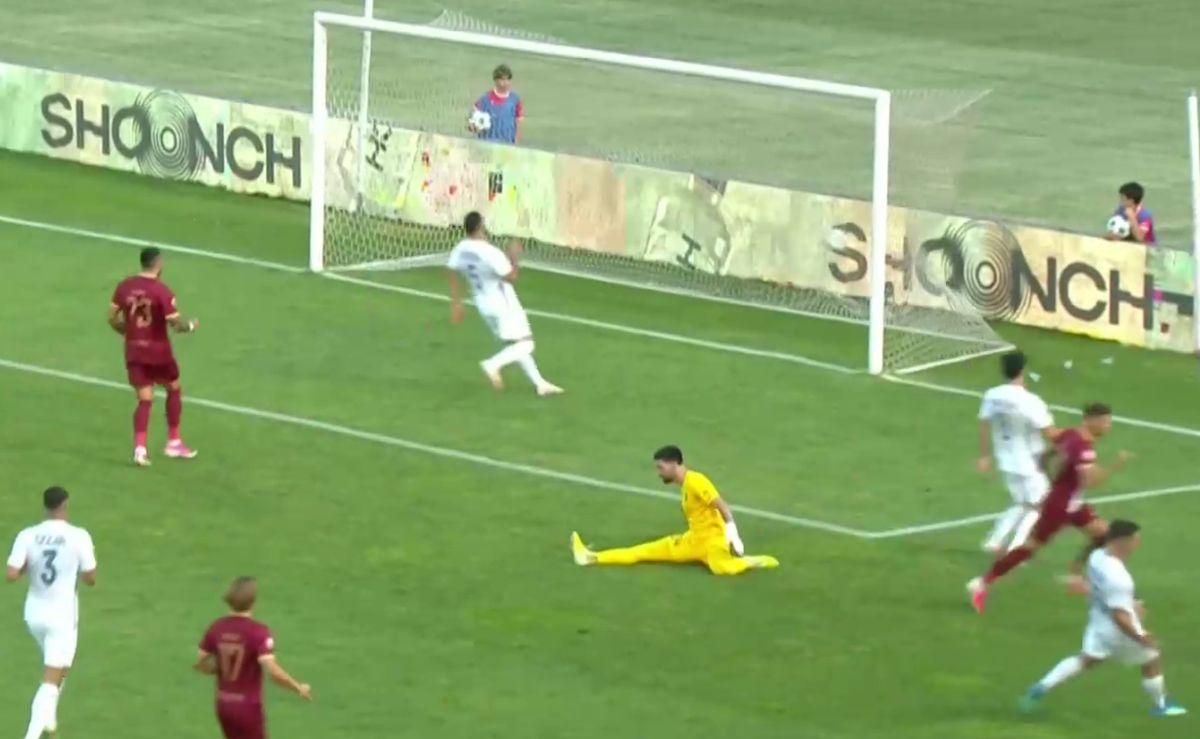 Filmul primului gol înscris de Andres Șfaiț la CFR Cluj, cu Alashkert