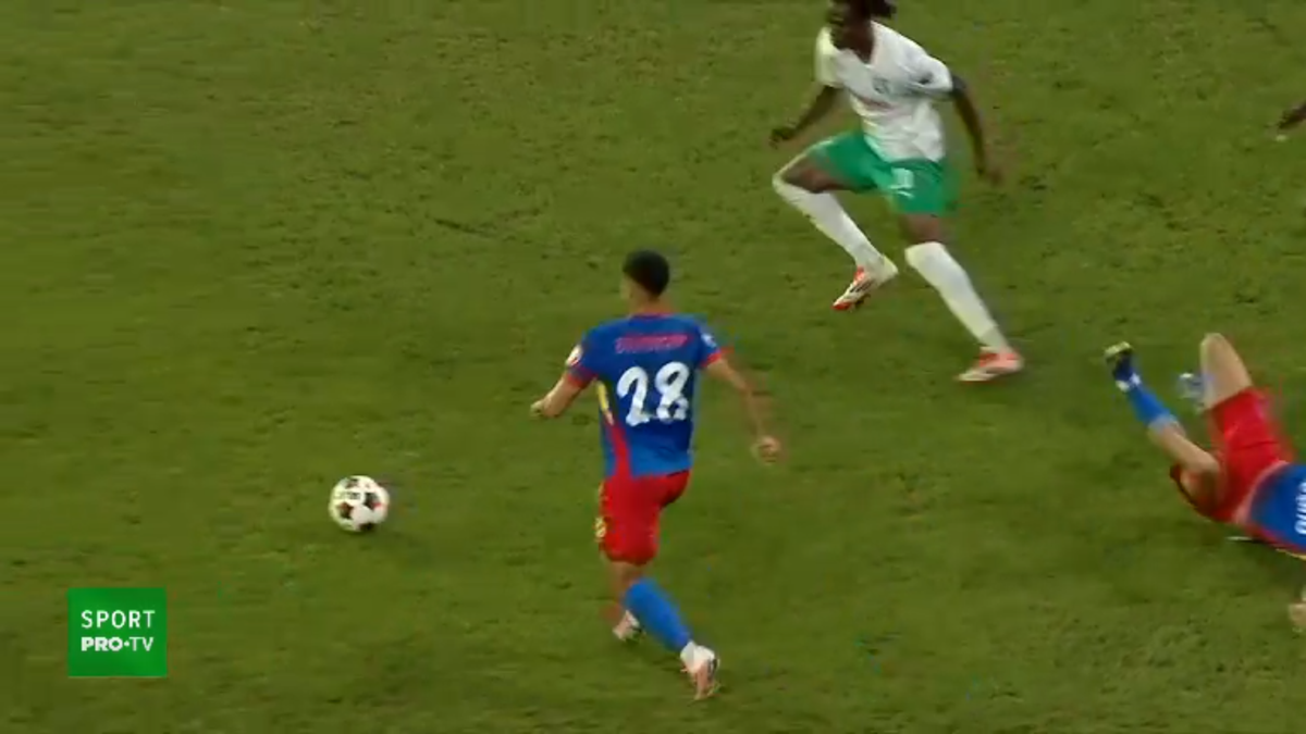 FCSB a contestat al 2-lea gol marcat de Auda! S-a ales doar cu un „roșu”