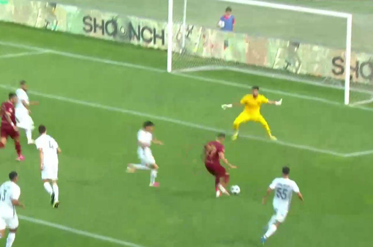 Filmul primului gol înscris de Andres Șfaiț la CFR Cluj, cu Alashkert