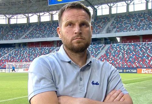 Florin Cernat, înainte de FCSB - Auda / Foto: Captură sport.ro