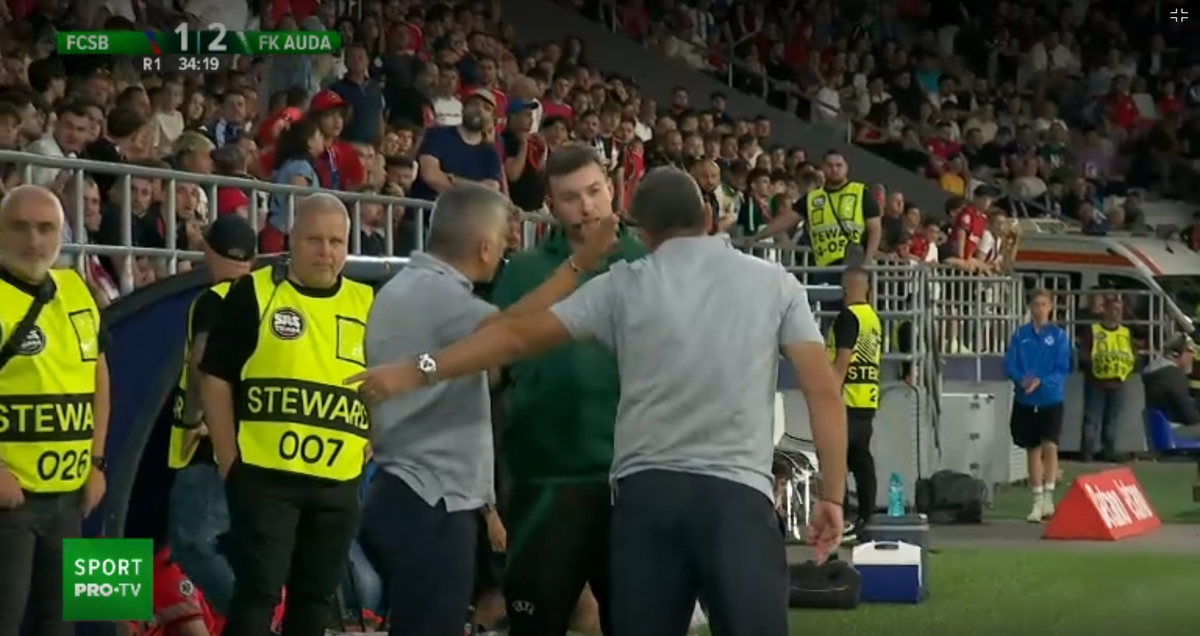 Momente tensionate la FCSB - Auda
