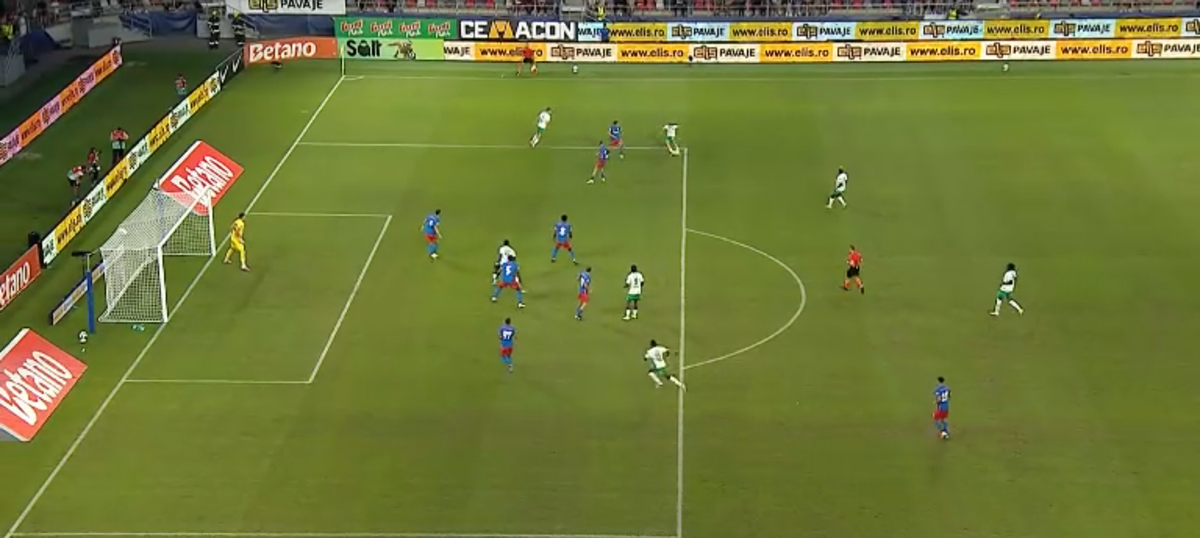 FCSB a încasat-o frumos la debutul european! Execuție de generic în minutul 5
