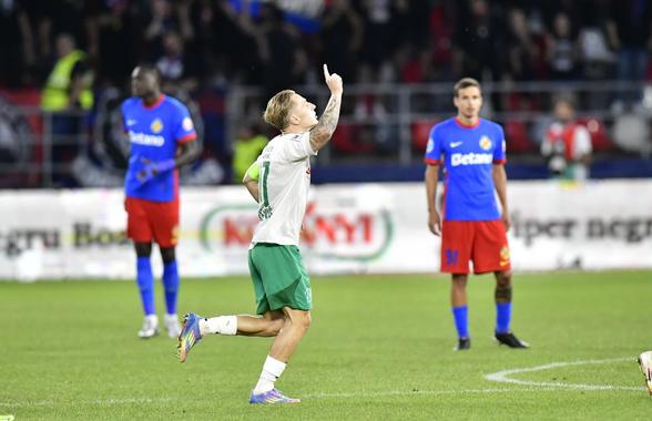 FCSB a încasat-o frumos la debutul european! Execuție de generic în minutul 5