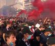Oficialii clubului francez au pregătit două ecrane uriașe pentru propriii suporteri, care nu avut voie să fie alături de favoriți la Lisabona