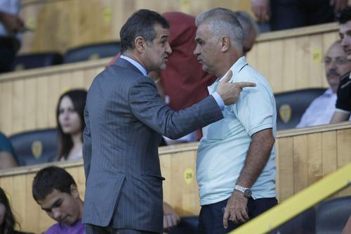 Anghel Iordănescu și Gigi Becali