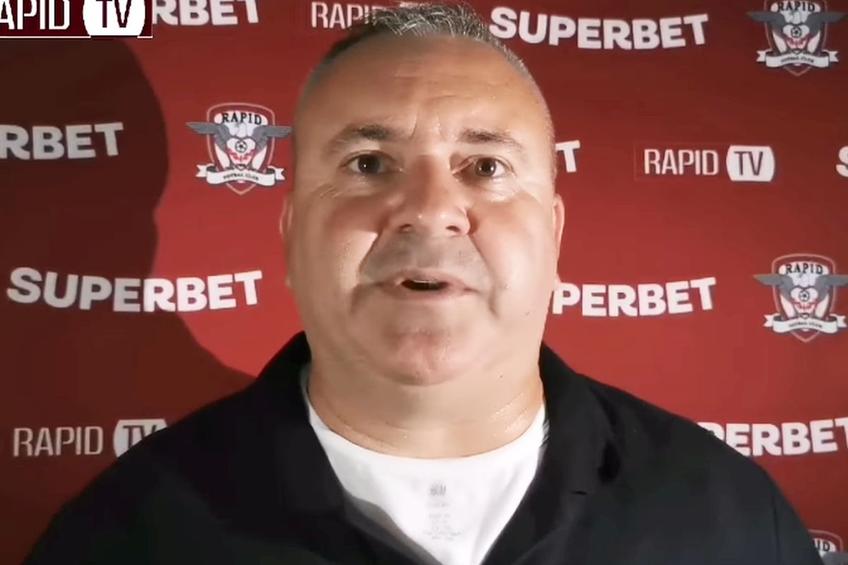 Mihai Iosif, antrenor Rapid // foto: captură Facebook @ FC Rapid 1923