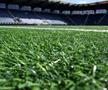 Gazonul sintetic de pe stadionul lui Viking, înainte de meciul cu FCSB