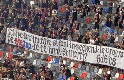 Nu s-au abținut! Fanii Stelei, derapaje la adresa Ungariei, în meciul cu Csikszereda: ce s-a putut auzi pe stadion