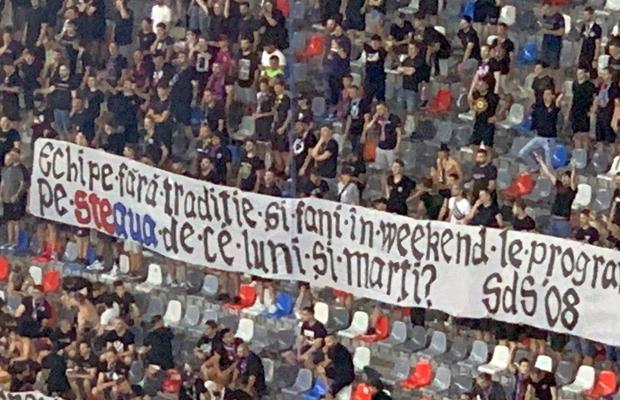 Nu s-au abținut! Fanii Stelei, derapaje la adresa Ungariei, în meciul cu Csikszereda: ce s-a putut auzi pe stadion