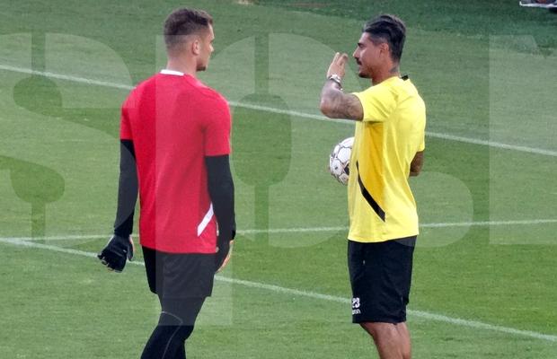 Cum îl antrenează Caparco pe Golubovic pentru a deveni „cel mai bun portar din Liga 1”: imagini de la Săftica
