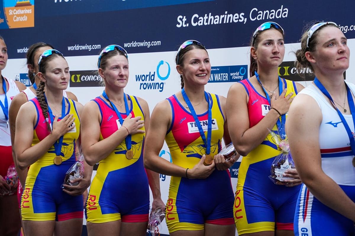 AUR pentru România la Campionatele Mondiale de Canotaj U23: fetele din barca de 4 vâsle au triumfat în Canada!