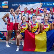 Mariana Dumitru, Manuela Lungu, Emanuela Ciotău, Patricia Cireș - aur la Campionatele Mondiale de tineret (U23) la 4 vâsle