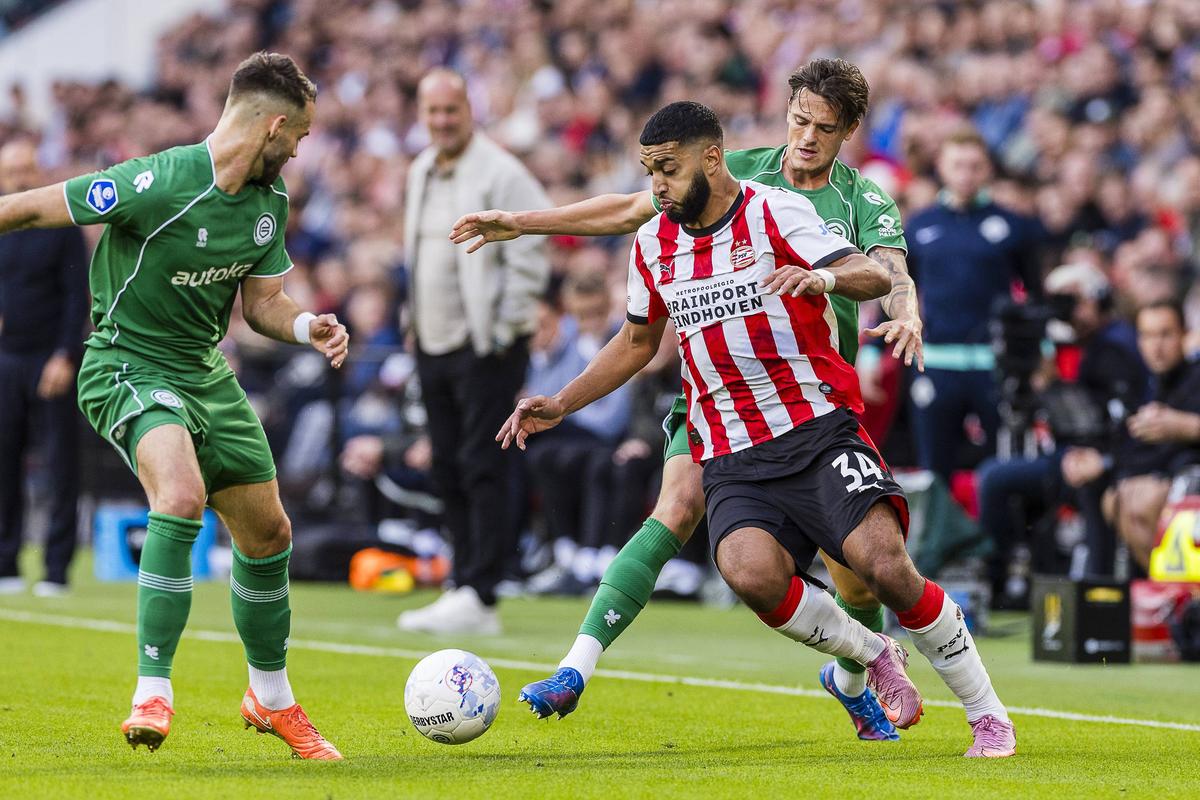 Șase goluri în PSV - Groningen » Dennis Man a debutat! Înlocuitorul lui a marcat o „dublă” după pauză