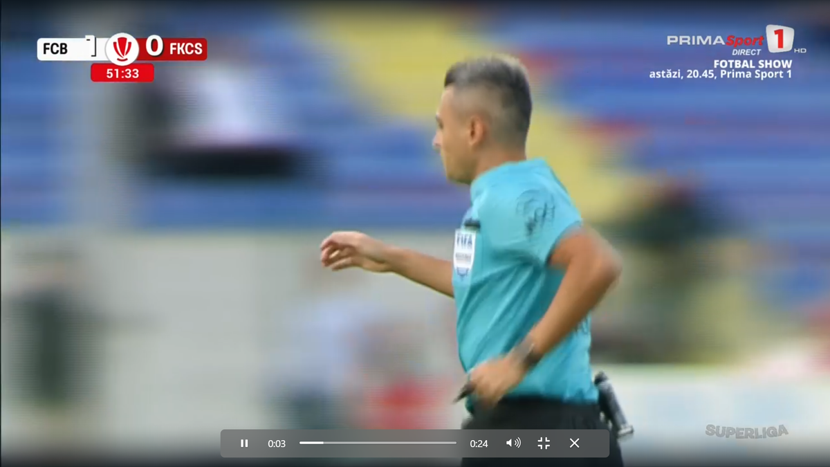 Horațiu Feșnic și-a uitat cartonașele la vestiar