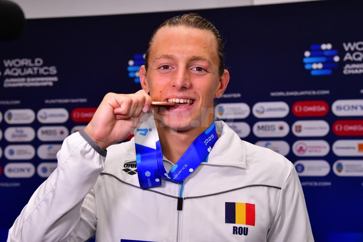 Robert Badea, medaliat cu bronz la 400 m mixt la Mondialele de la Otopeni: „Pe ultimul 50 am crezut că sunt al patrulea. Înnebunisem!”
