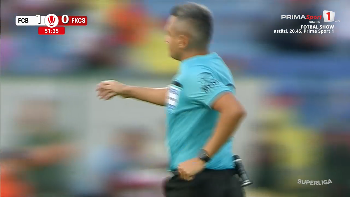 Horațiu Feșnic și-a uitat cartonașele la vestiar