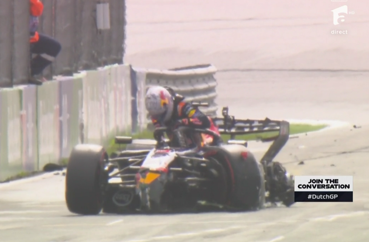 Max Verstappen, accident în MP al Olandei