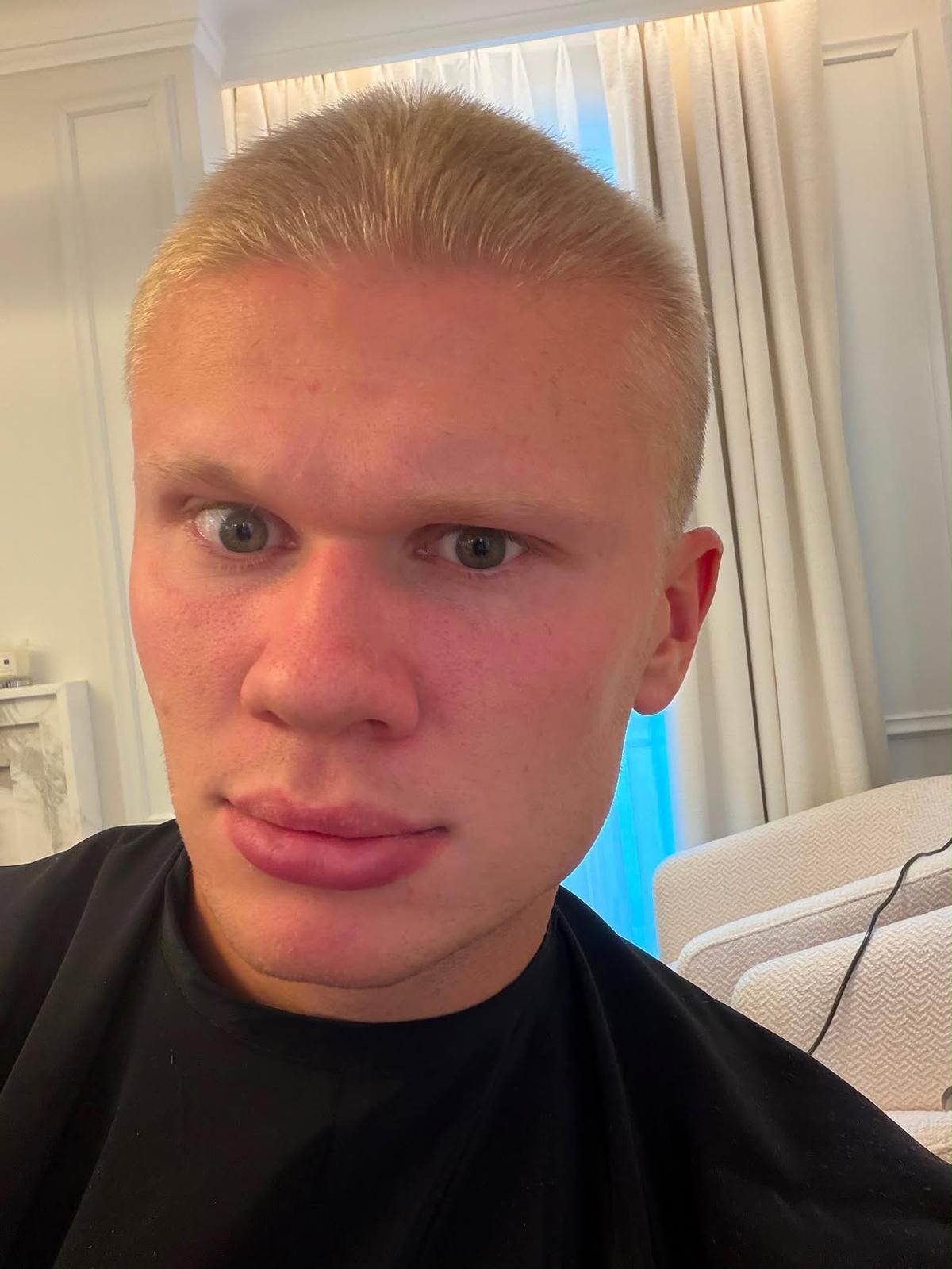 Noua frizură a lui Erling Haaland