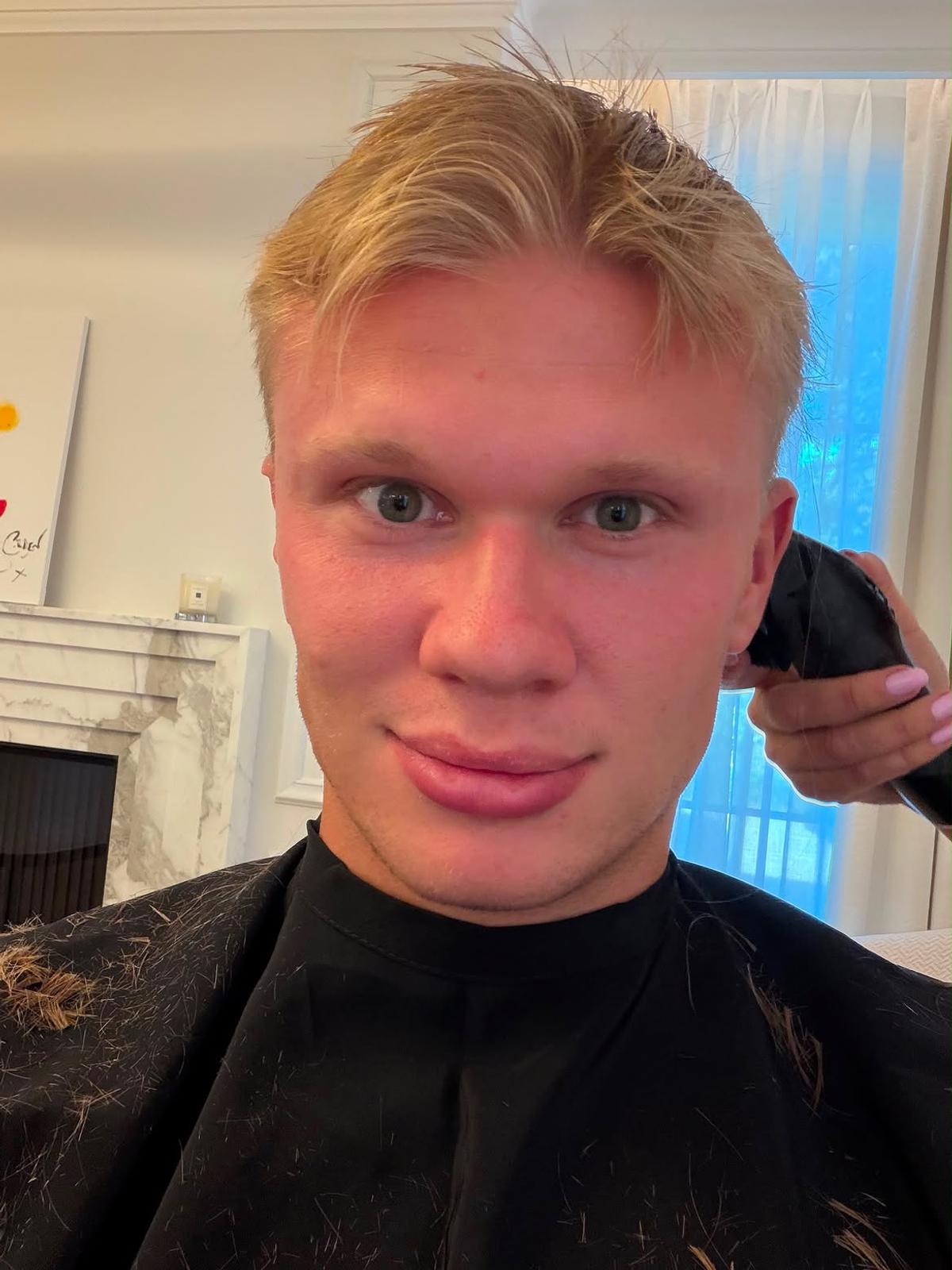 Noua frizură a lui Erling Haaland