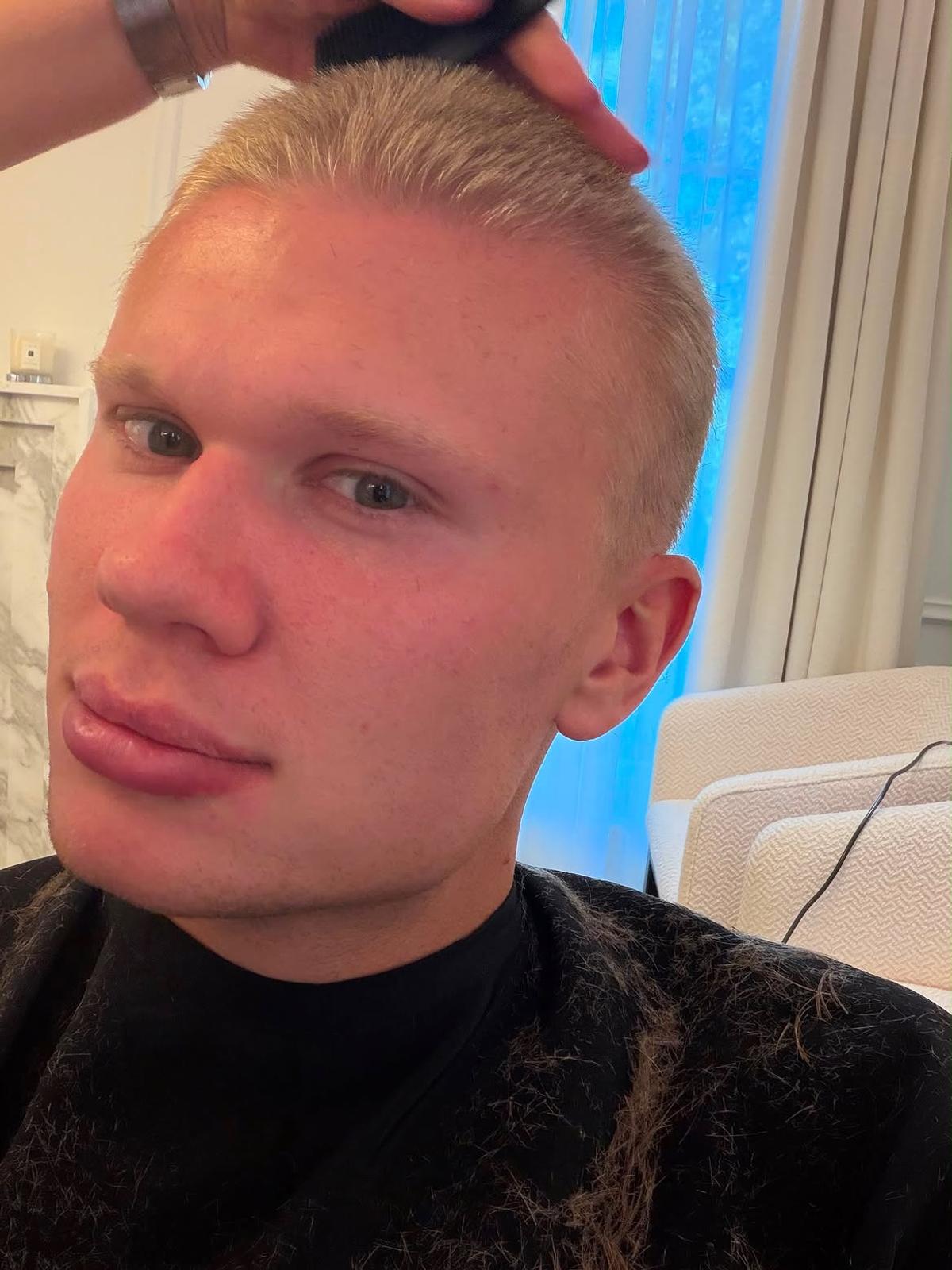 Noua frizură a lui Erling Haaland